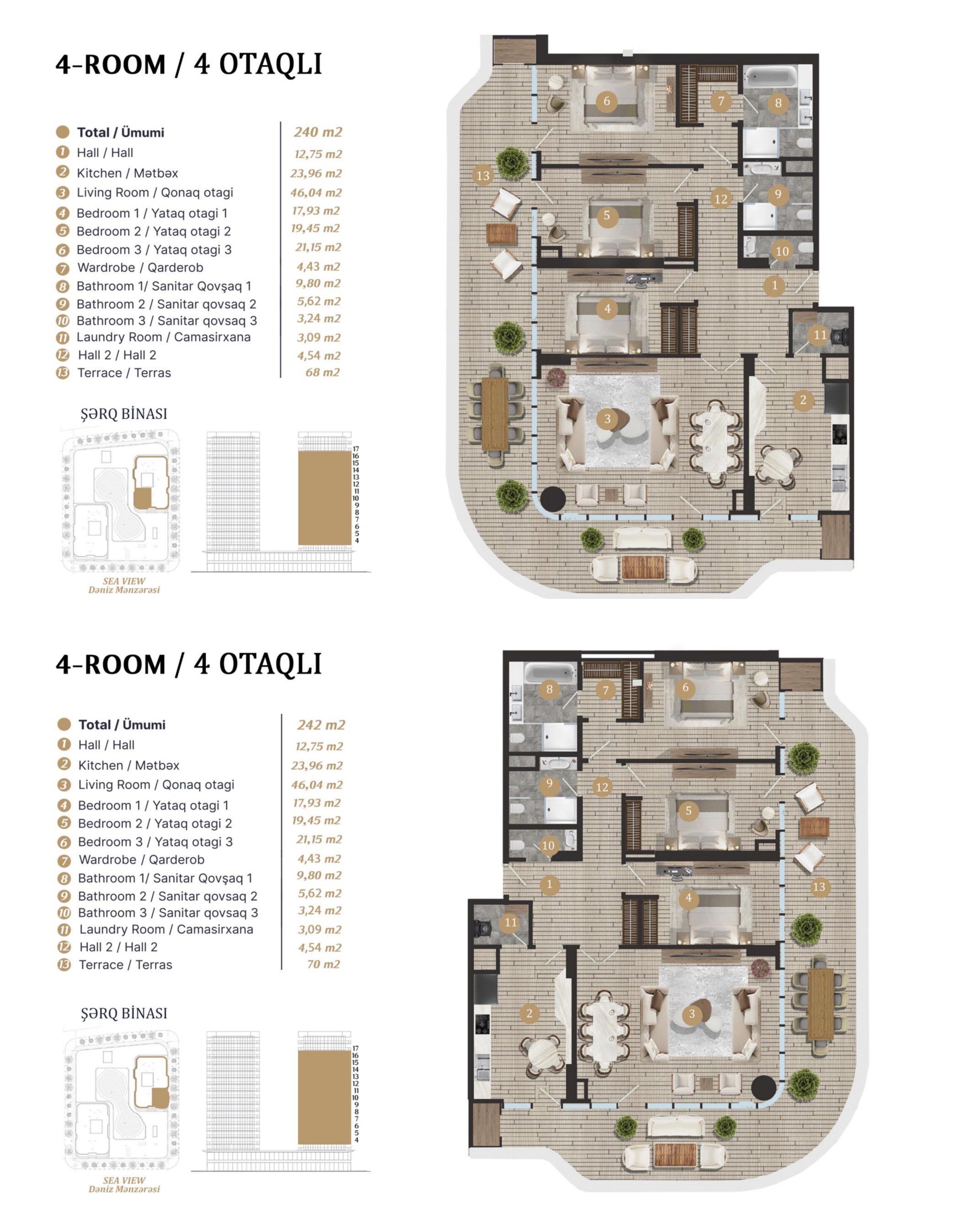 Raffle Edition — 4-room layout
