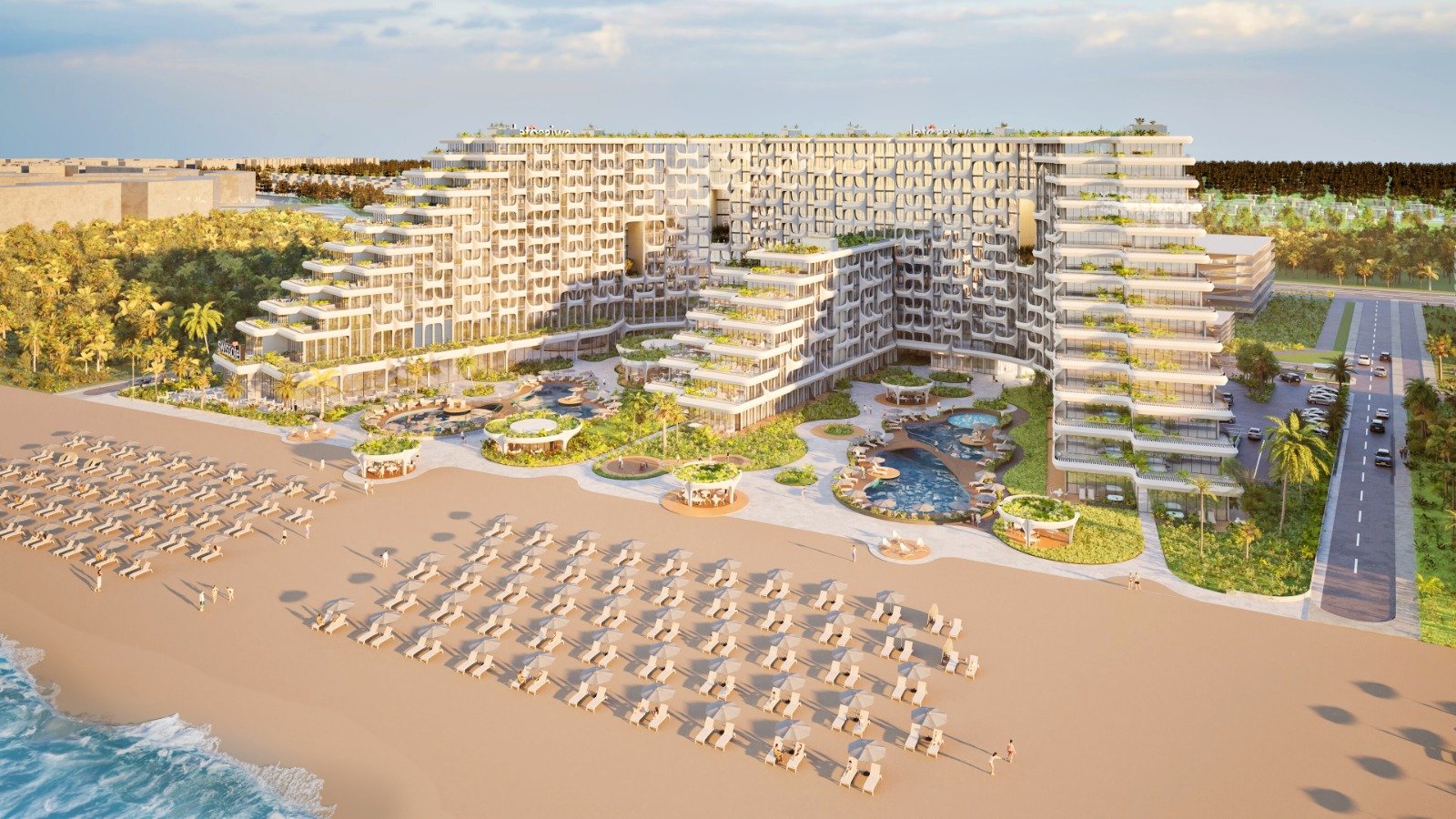 Raffle Residence & Swissôtel — private beach on the Caspian
